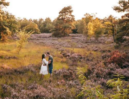Pre-weddingshoot tijdens het gouden uurtje